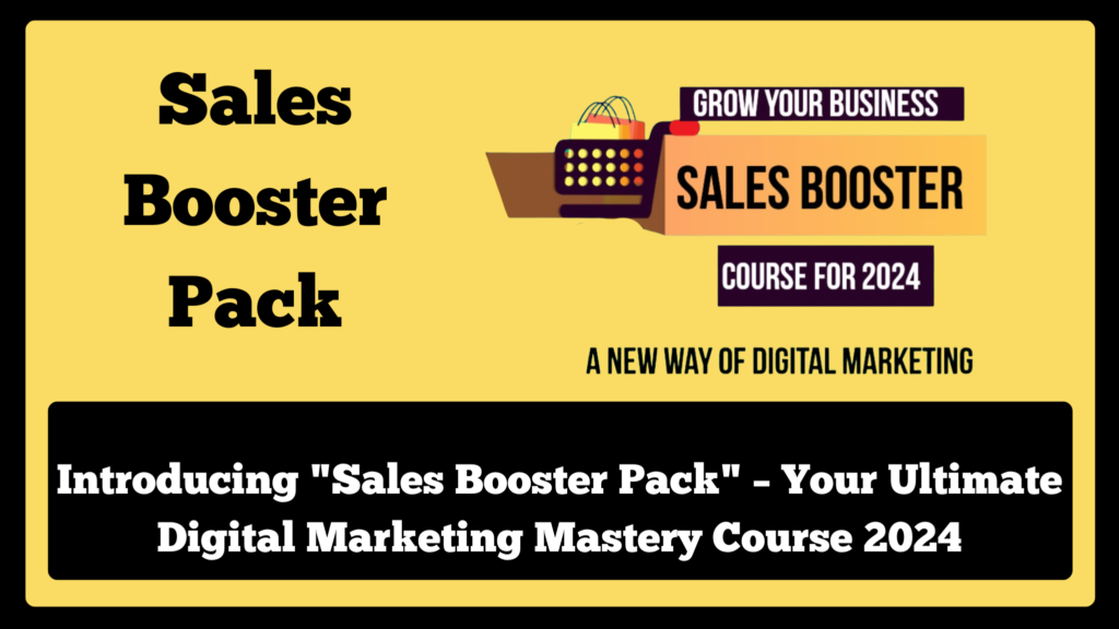 Sales Booster Pack