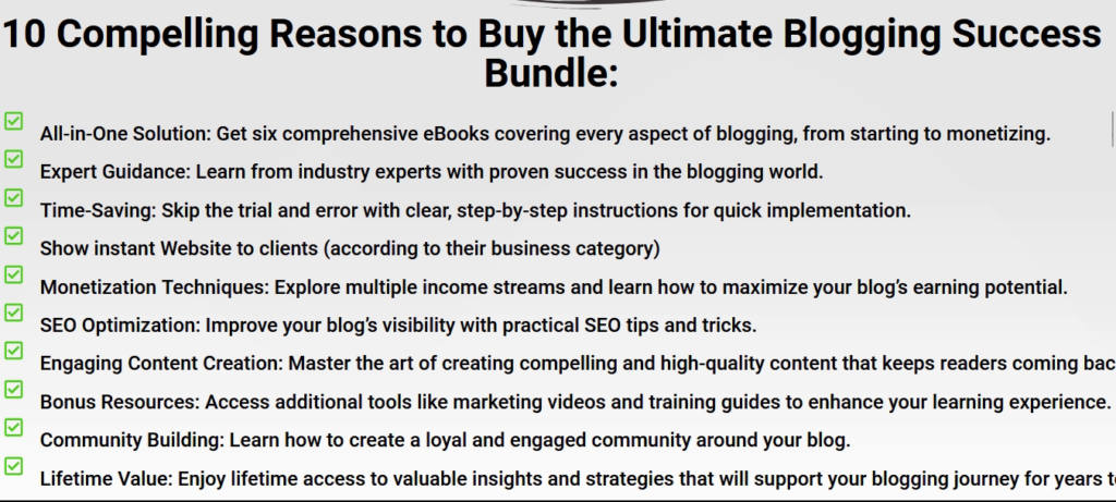 Ultimate Blogging Success Bundle