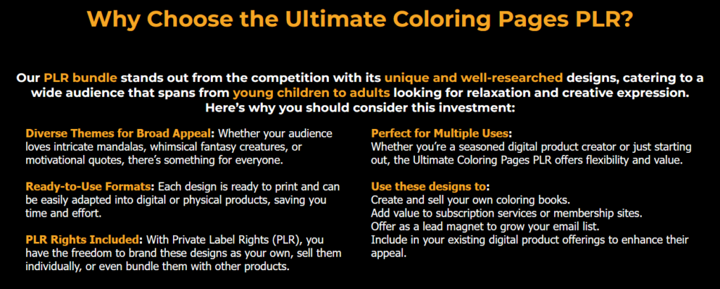 Ultimate Coloring Pages PLR